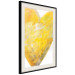 Poster Sunny Heart - abstraction with a love symbol in shades of yellow 117767 additionalThumb 3