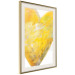 Poster Sunny Heart - abstraction with a love symbol in shades of yellow 117767 additionalThumb 2