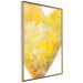 Poster Sunny Heart - abstraction with a love symbol in shades of yellow 117767 additionalThumb 12
