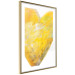 Poster Sunny Heart - abstraction with a love symbol in shades of yellow 117767 additionalThumb 6