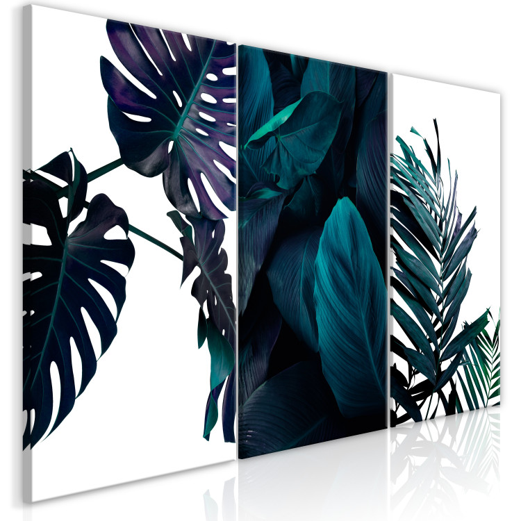Canvas Art Print Cold Leaves (3 Parts) 118067 additionalImage 2
