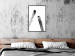Wall Poster Unexpected Encounter - simple black and white abstraction in blots 119267 additionalThumb 8