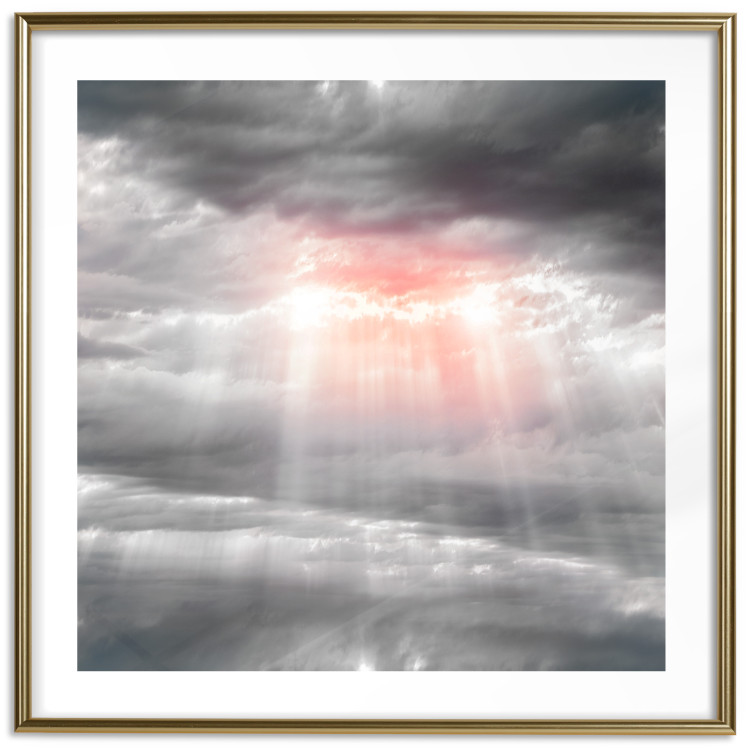 Poster Providence - landscape of the sky with the sun breaking through clouds 120467 additionalImage 16
