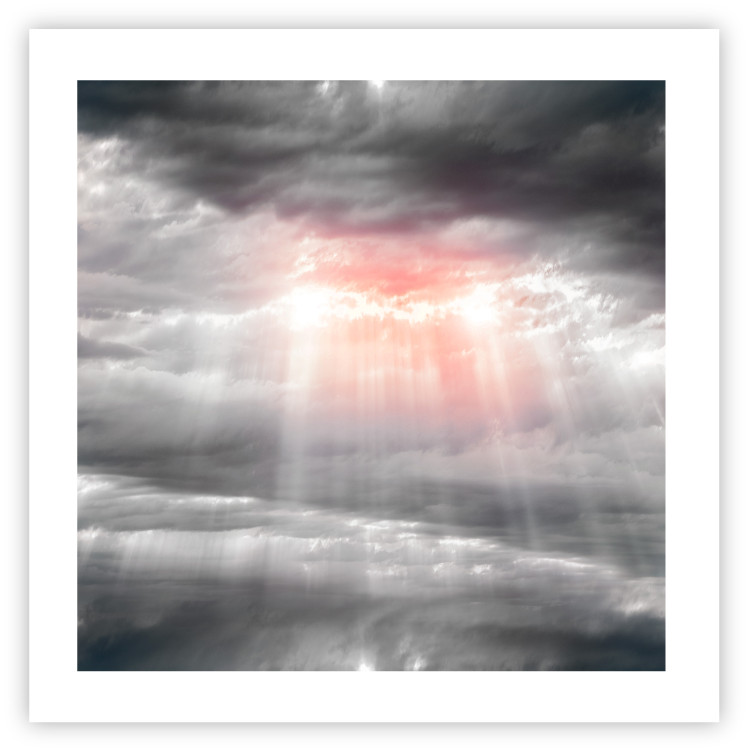 Poster Providence - landscape of the sky with the sun breaking through clouds 120467 additionalImage 25