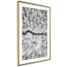 Poster Cold Stream - black and white winter landscape of a snow-covered forest 123367 additionalThumb 8