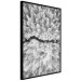 Poster Cold Stream - black and white winter landscape of a snow-covered forest 123367 additionalThumb 12
