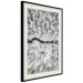 Poster Cold Stream - black and white winter landscape of a snow-covered forest 123367 additionalThumb 3