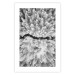Poster Cold Stream - black and white winter landscape of a snow-covered forest 123367 additionalThumb 25