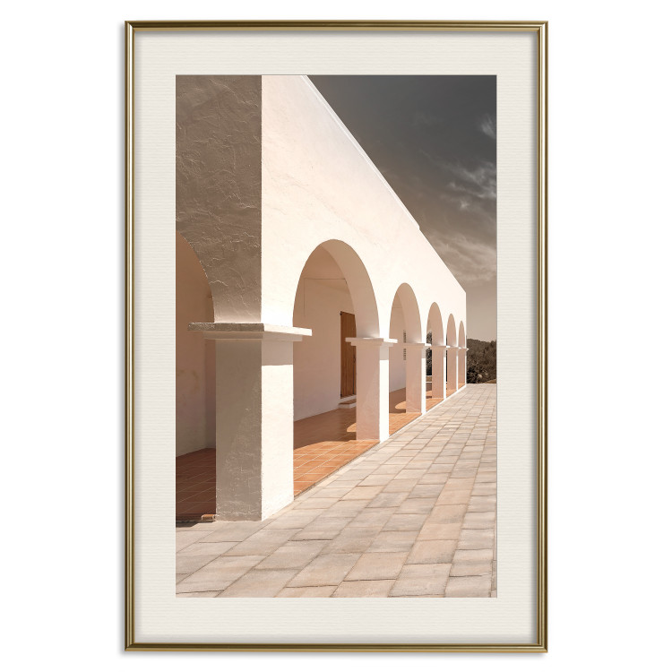 Wall Poster Sunny Arcades - stone walkway and architecture in sunlight 123767 additionalImage 19