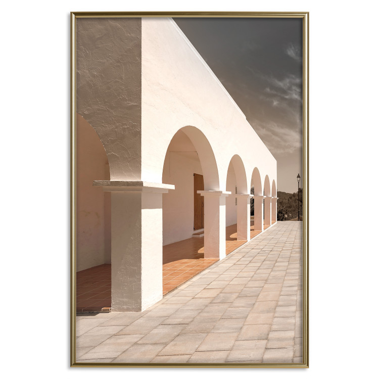 Wall Poster Sunny Arcades - stone walkway and architecture in sunlight 123767 additionalImage 20