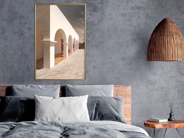 Wall Poster Sunny Arcades - stone walkway and architecture in sunlight 123767 additionalImage 12