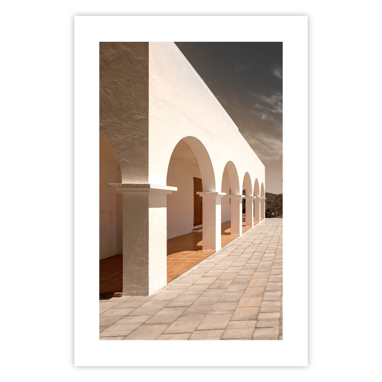 Wall Poster Sunny Arcades - stone walkway and architecture in sunlight 123767 additionalImage 19