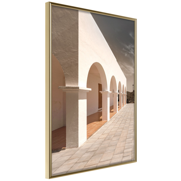 Wall Poster Sunny Arcades - stone walkway and architecture in sunlight 123767 additionalImage 2