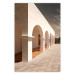 Wall Poster Sunny Arcades - stone walkway and architecture in sunlight 123767