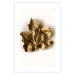 Wall Poster Golden Maple - leaf covered with a thin layer of gold lying on white background 124967 additionalThumb 16