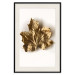 Wall Poster Golden Maple - leaf covered with a thin layer of gold lying on white background 124967 additionalThumb 23