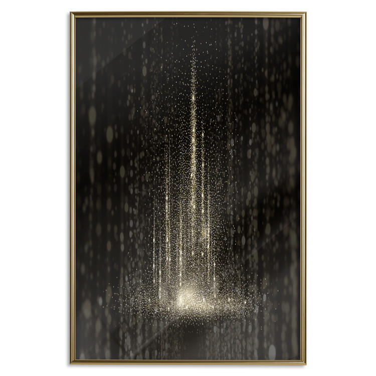 Wall Poster Snowstorm - landscape of falling snowflakes' glow against a night backdrop 125067 additionalImage 16