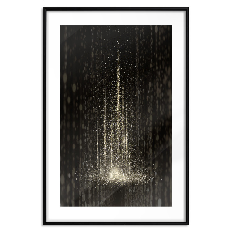 Wall Poster Snowstorm - landscape of falling snowflakes' glow against a night backdrop 125067 additionalImage 17