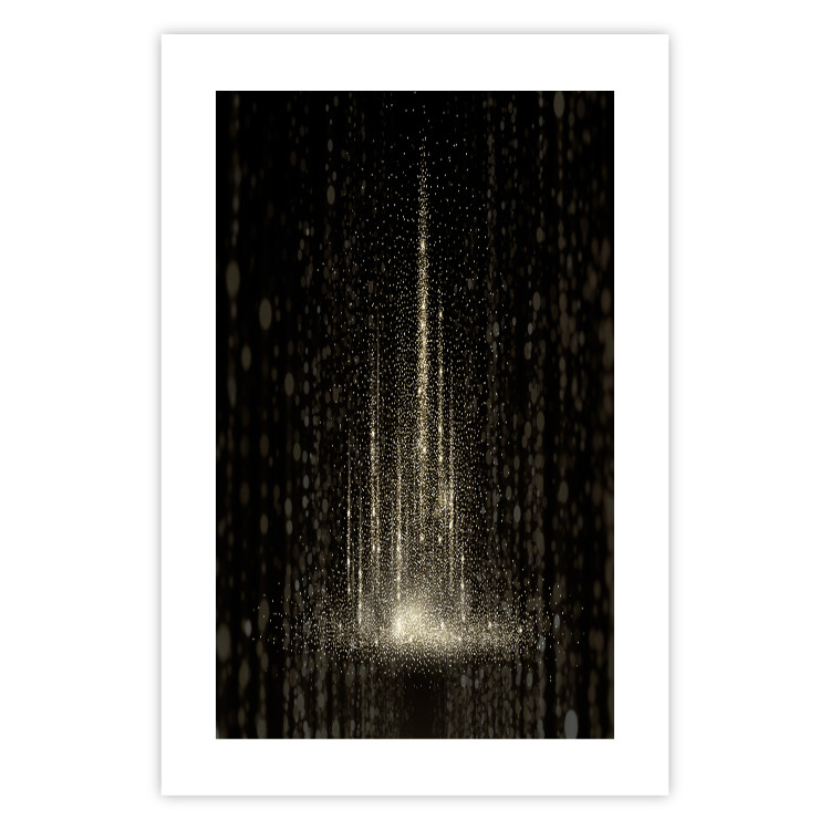 Wall Poster Snowstorm - landscape of falling snowflakes' glow against a night backdrop 125067 additionalImage 19