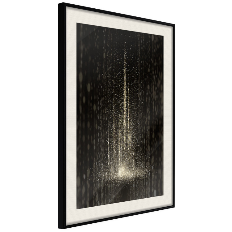 Wall Poster Snowstorm - landscape of falling snowflakes' glow against a night backdrop 125067 additionalImage 3