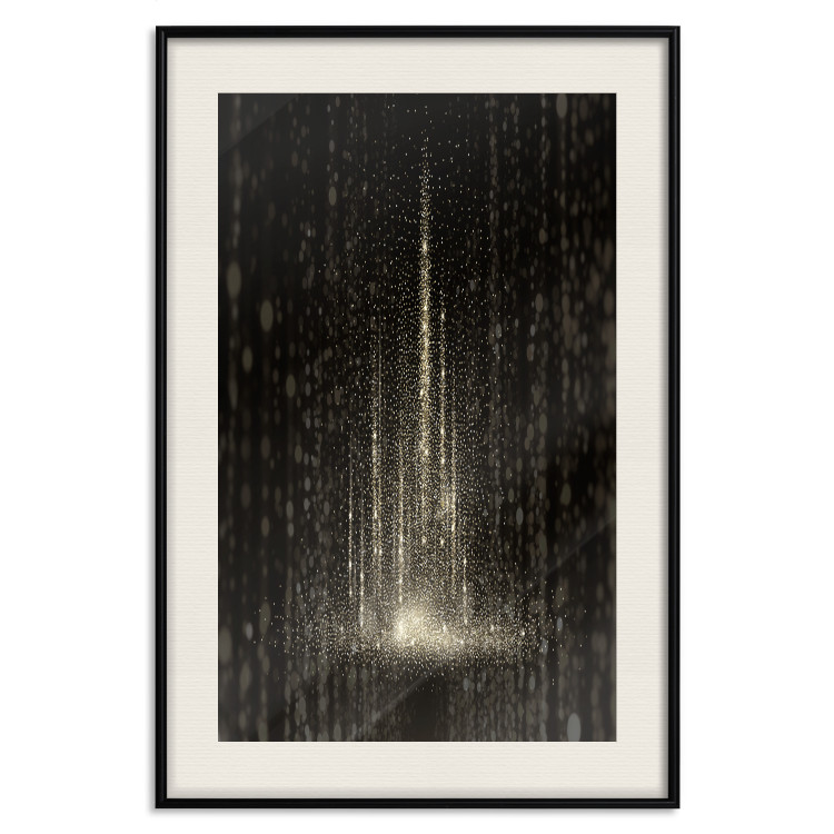 Wall Poster Snowstorm - landscape of falling snowflakes' glow against a night backdrop 125067 additionalImage 18