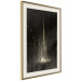 Wall Poster Snowstorm - landscape of falling snowflakes' glow against a night backdrop 125067 additionalThumb 2