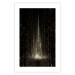 Wall Poster Snowstorm - landscape of falling snowflakes' glow against a night backdrop 125067 additionalThumb 19