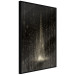 Wall Poster Snowstorm - landscape of falling snowflakes' glow against a night backdrop 125067 additionalThumb 10