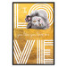 Wall Poster I Love You like You Love Me - English text on a yellow background 125367 additionalThumb 18