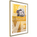Wall Poster I Love You like You Love Me - English text on a yellow background 125367 additionalThumb 6