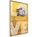 Wall Poster I Love You like You Love Me - English text on a yellow background 125367 additionalThumb 12