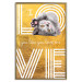 Wall Poster I Love You like You Love Me - English text on a yellow background 125367 additionalThumb 16