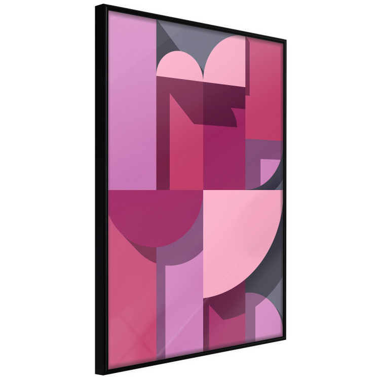 Poster Abstract Home - various geometric figures in shades of pink 125467 additionalImage 10