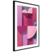 Poster Abstract Home - various geometric figures in shades of pink 125467 additionalThumb 11