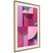 Poster Abstract Home - various geometric figures in shades of pink 125467 additionalThumb 2