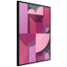 Poster Abstract Home - various geometric figures in shades of pink 125467 additionalThumb 12