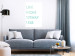 Wall Poster Live More Worry Less - blue English inscription on white background 128367 additionalThumb 4