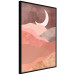 Poster Terracotta Landscape - abstract mountain landscape against a moonlit sky 129767 additionalThumb 13