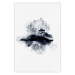 Wall Poster Lonely Tree - abstract landscape of a tree in a circle on a white background 131767