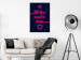 Canvas All You Need Is Love (1-piece) Vertical - pink quote with heart 131967 additionalThumb 3