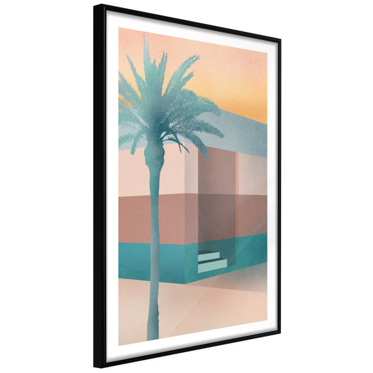 Wall Poster Pastel Alley - tropical palm composition in pastel colors 135167 additionalImage 7