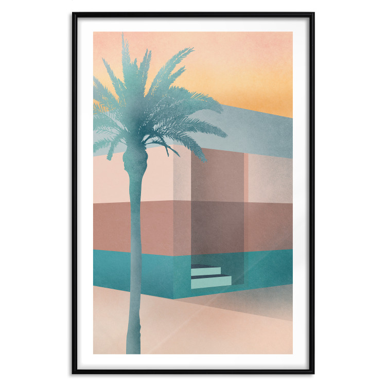 Wall Poster Pastel Alley - tropical palm composition in pastel colors 135167 additionalImage 10