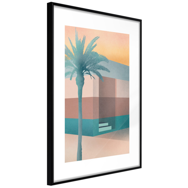 Wall Poster Pastel Alley - tropical palm composition in pastel colors 135167 additionalImage 6