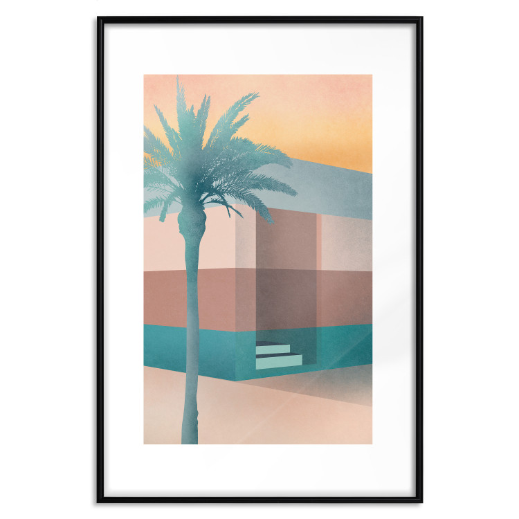 Wall Poster Pastel Alley - tropical palm composition in pastel colors 135167 additionalImage 14
