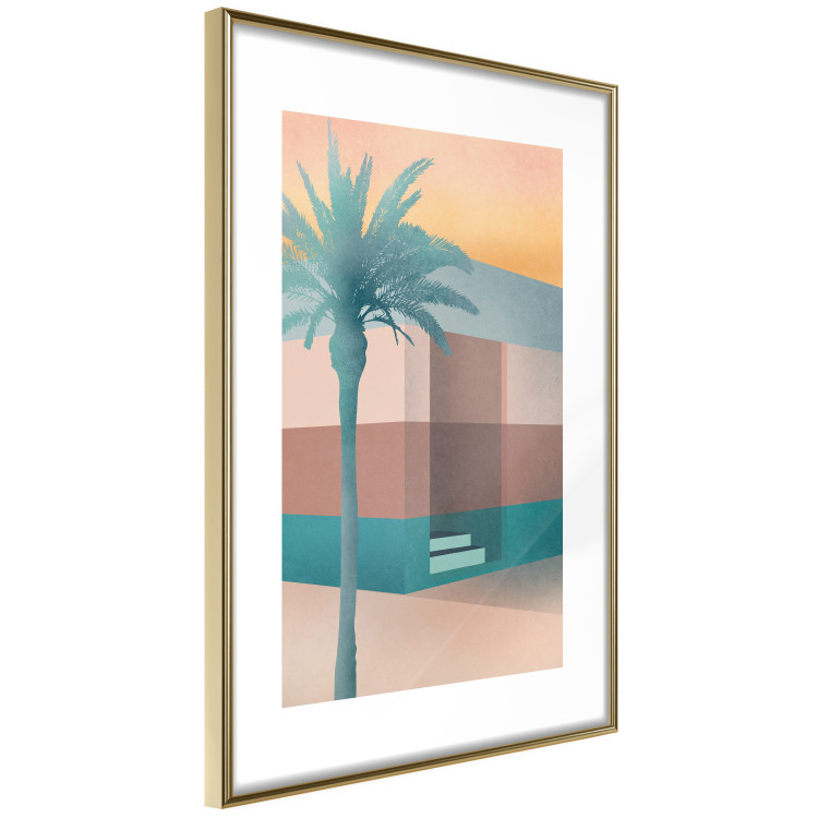 Wall Poster Pastel Alley - tropical palm composition in pastel colors 135167 additionalImage 8