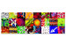 Canvas Print My Preschool (1-piece) Narrow - abstract patterns in squares 135667