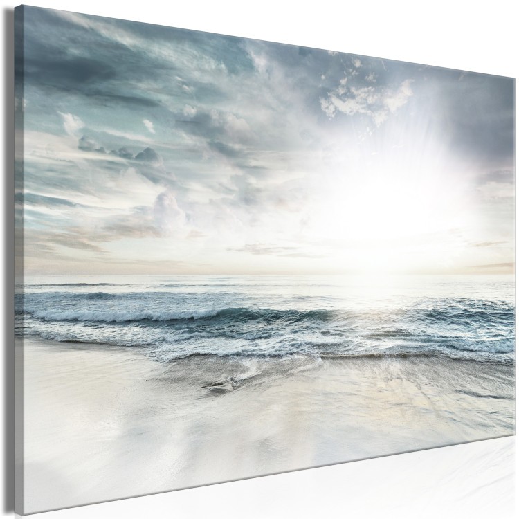 Canvas Art Print Radiant Gleams (1-piece) - calm sea and sunset 144067 additionalImage 2