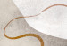 Wall Poster Wavy Ribbon - Orange Shape on White and Beige Backgrounds 144767 additionalThumb 5