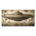 Canvas UFO Ship - A Sketch Inspired by the Style of Leonardo Da Vinci 151067 additionalThumb 7