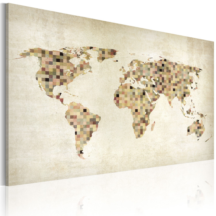Canvas Print Beige shades of the World 55367 additionalImage 2